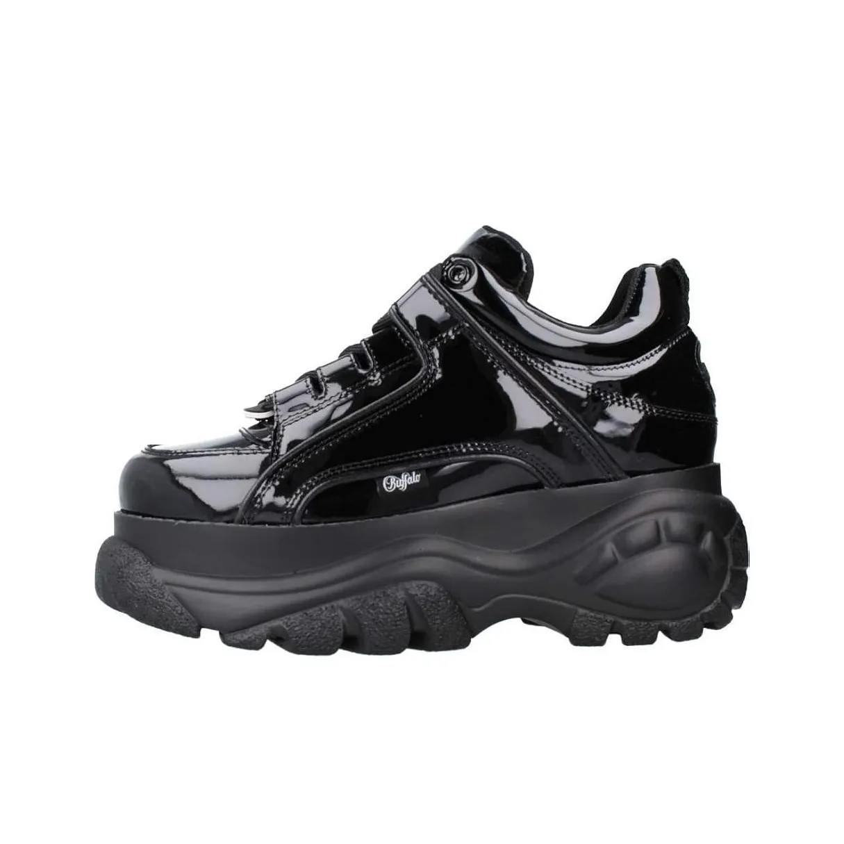 Buffalo Anti Slip Wear Resistant Low Top Chunky Sneakers Women's Black