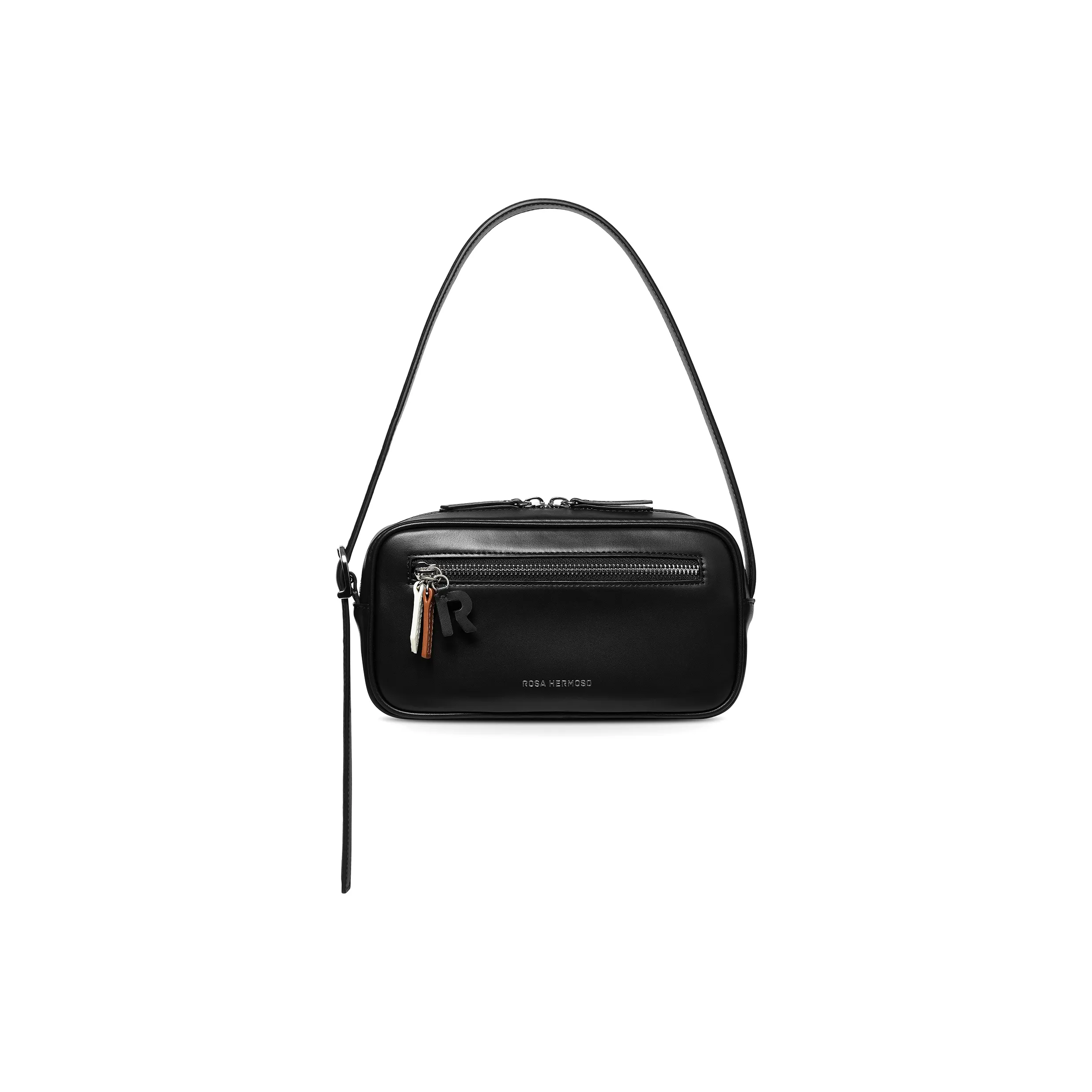 ROSA HERMOSO Сумка из коровьей кожи сумка через плечо обычная женская яркая черный карамельно-коричневый в клетку белый