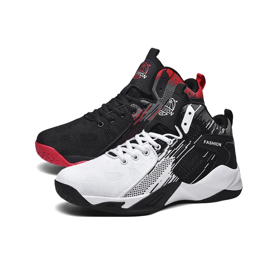 MUSNODO Shock Absorbers With Slip Resistant And Abrasion Resistant Properties High Top Basketball Shoes Unisex
