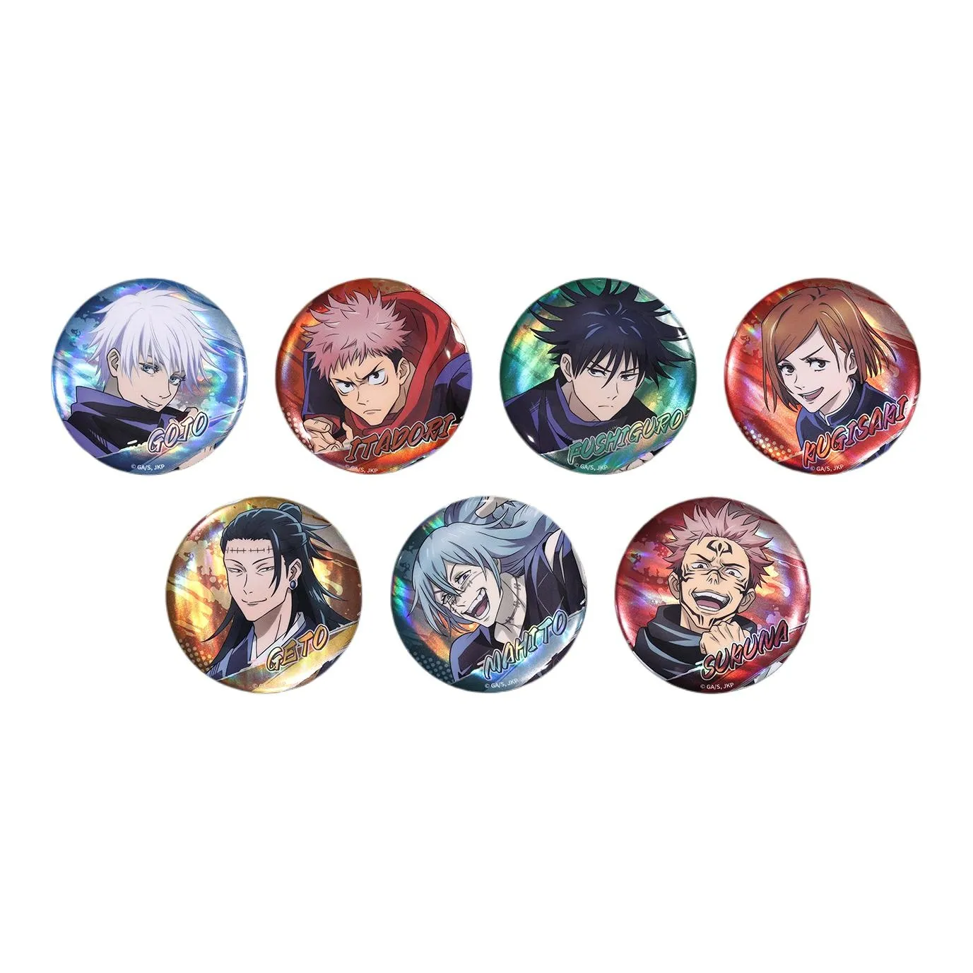 BOOM COMIC Jujutsu Kaisen Colorful Blind Box/Badge Satoru Gojo Ryomen Sukuna Megumi Fushiguro Official Gouki Badges