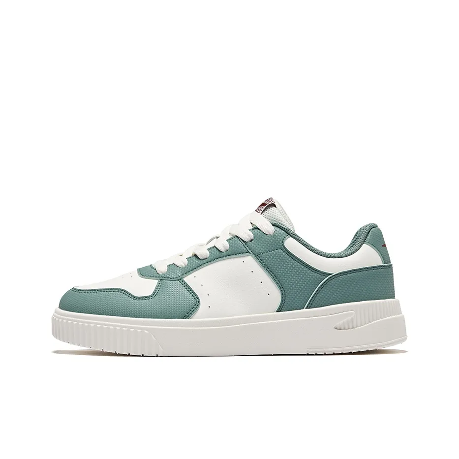 Erke Skateboard Shoes Men Low Top Microcrystal White Sage Leaf