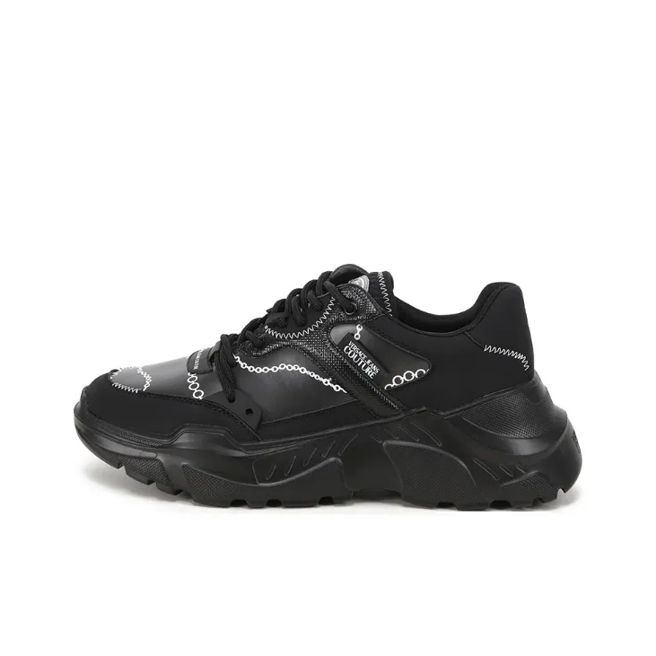 VERSACE JEANS COUTURE Speedtrack Low Топ Повседневный Мужской Черный