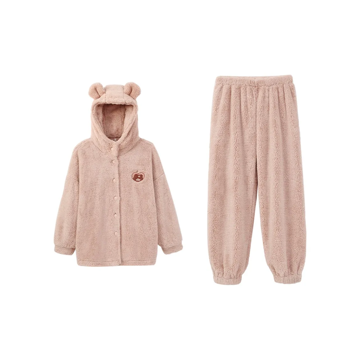 Aannsfam Pajama Комплект Женский Пастельно-Розовый