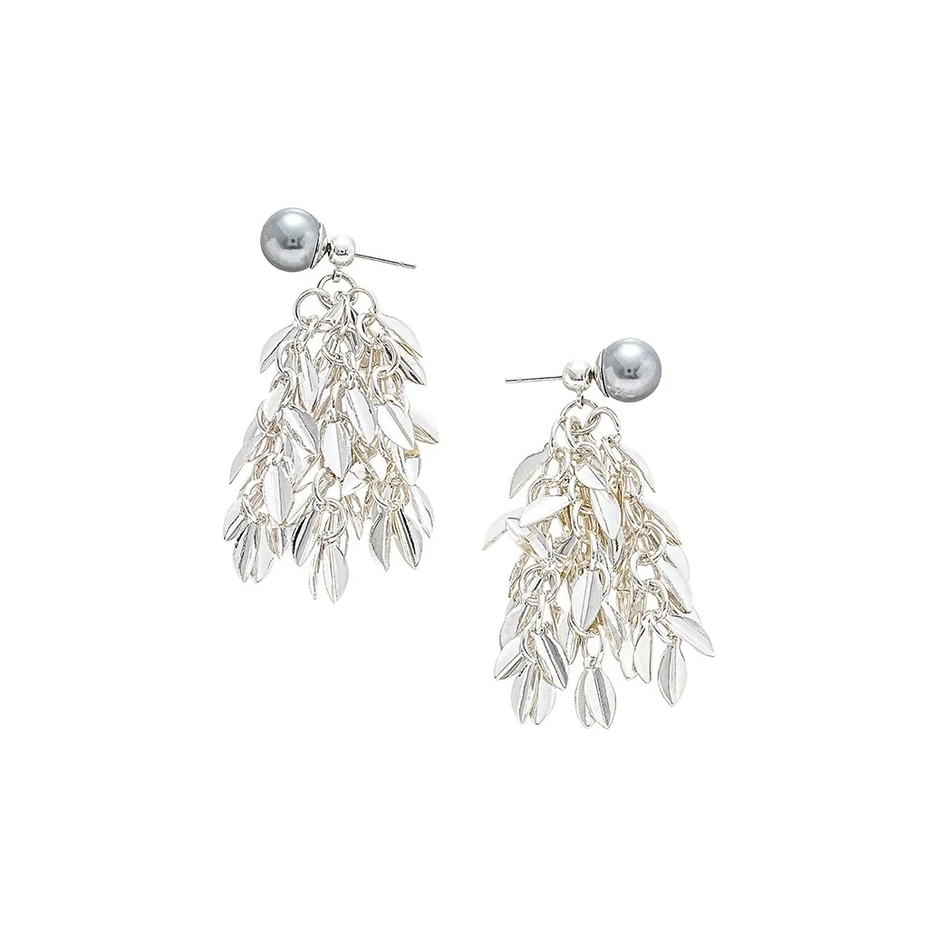 Drejew Серьги-кольца с кисточкой Премиум Feel Нишевые серьги для осеннего и зимнего сезона Женские