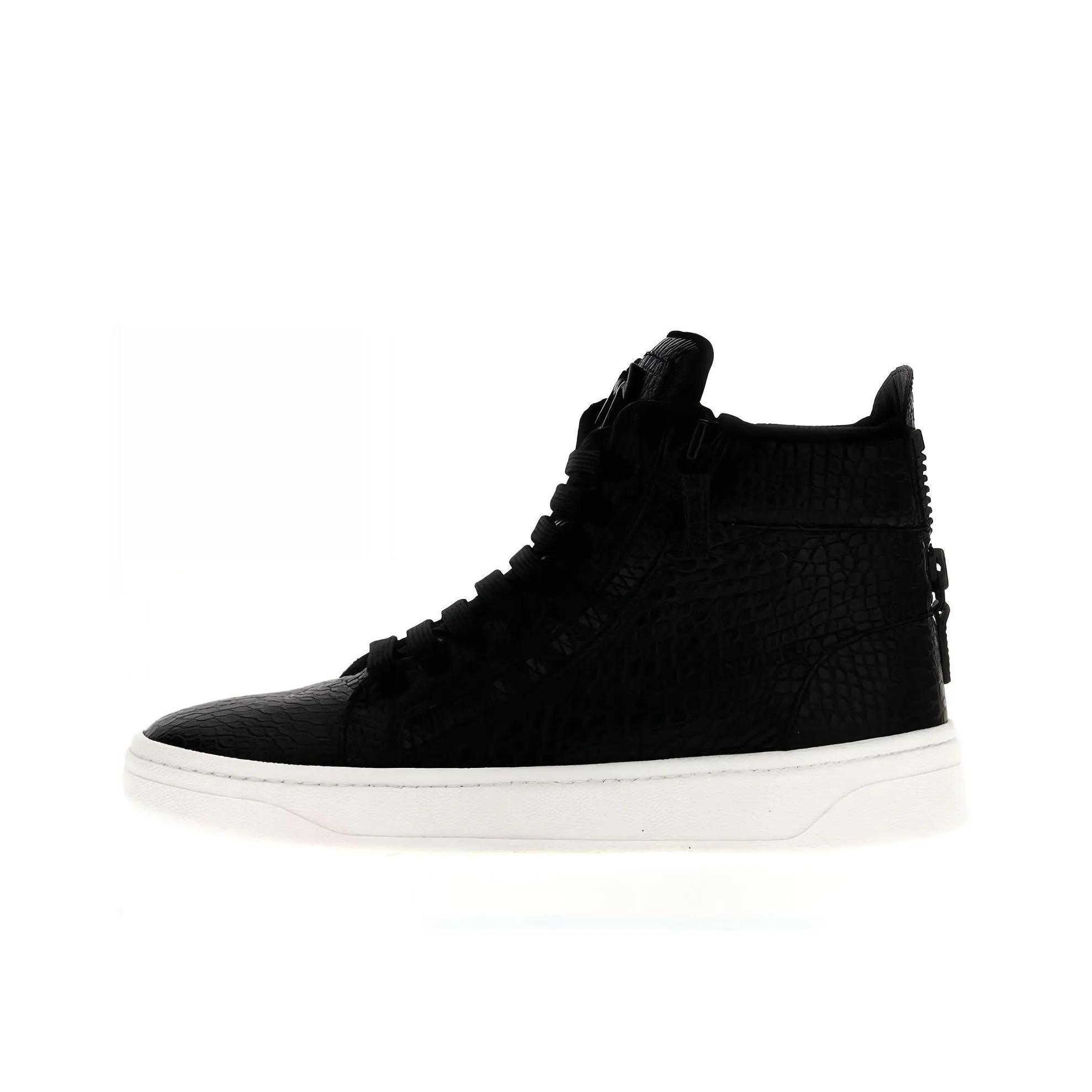 Giuseppe Zanotti Crocodile effect High top Sneakers
