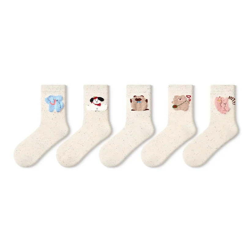 Primeet Mid Calf Socks Women's 5 Pack