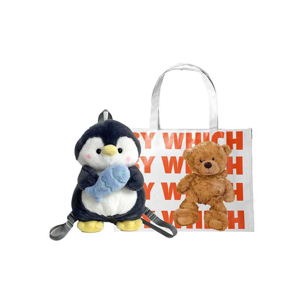 Bywhich Плюшевый Рюкзак Стандартный Женский Серый