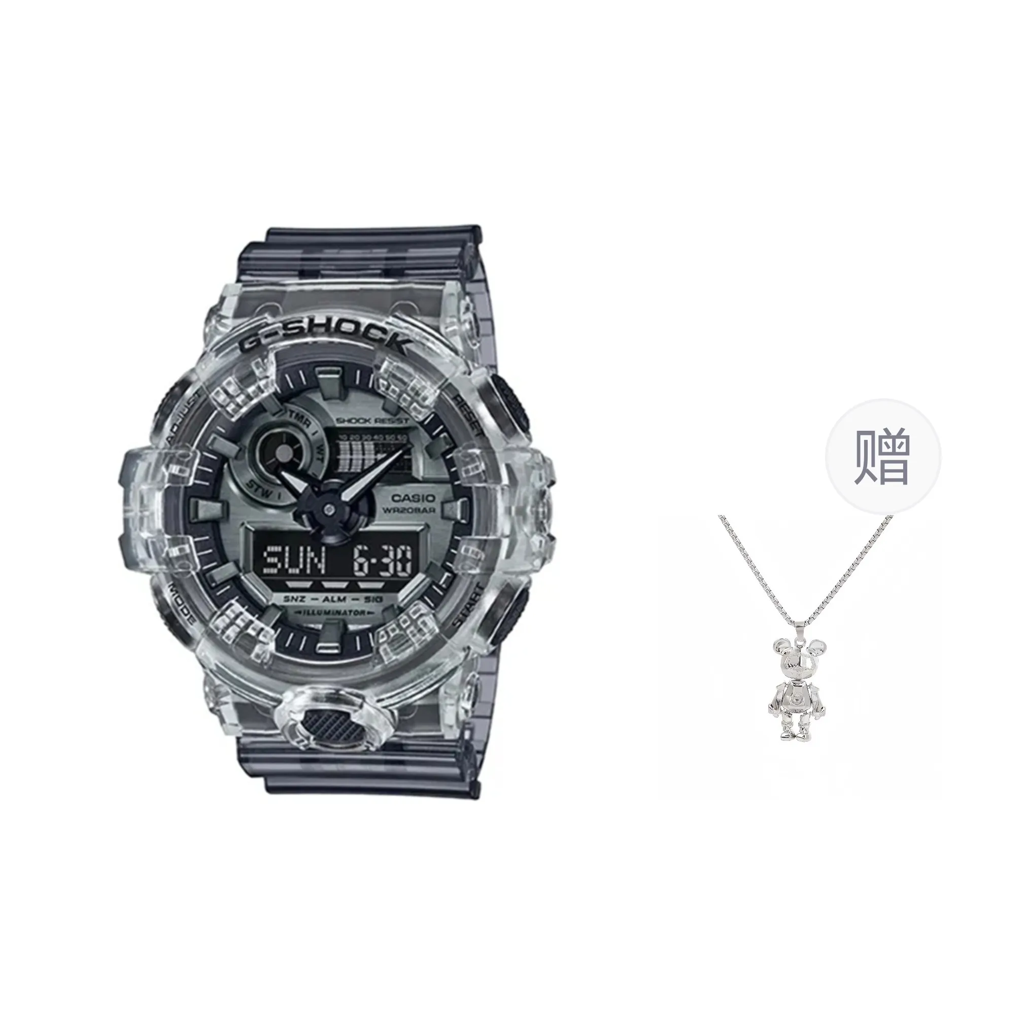 Г Shock Кварцевый Механизм Часы Унисекс Черный Циферблат