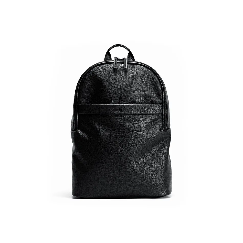 HLA PU Backpack Travel Laptop Bag Regular Unisex Black