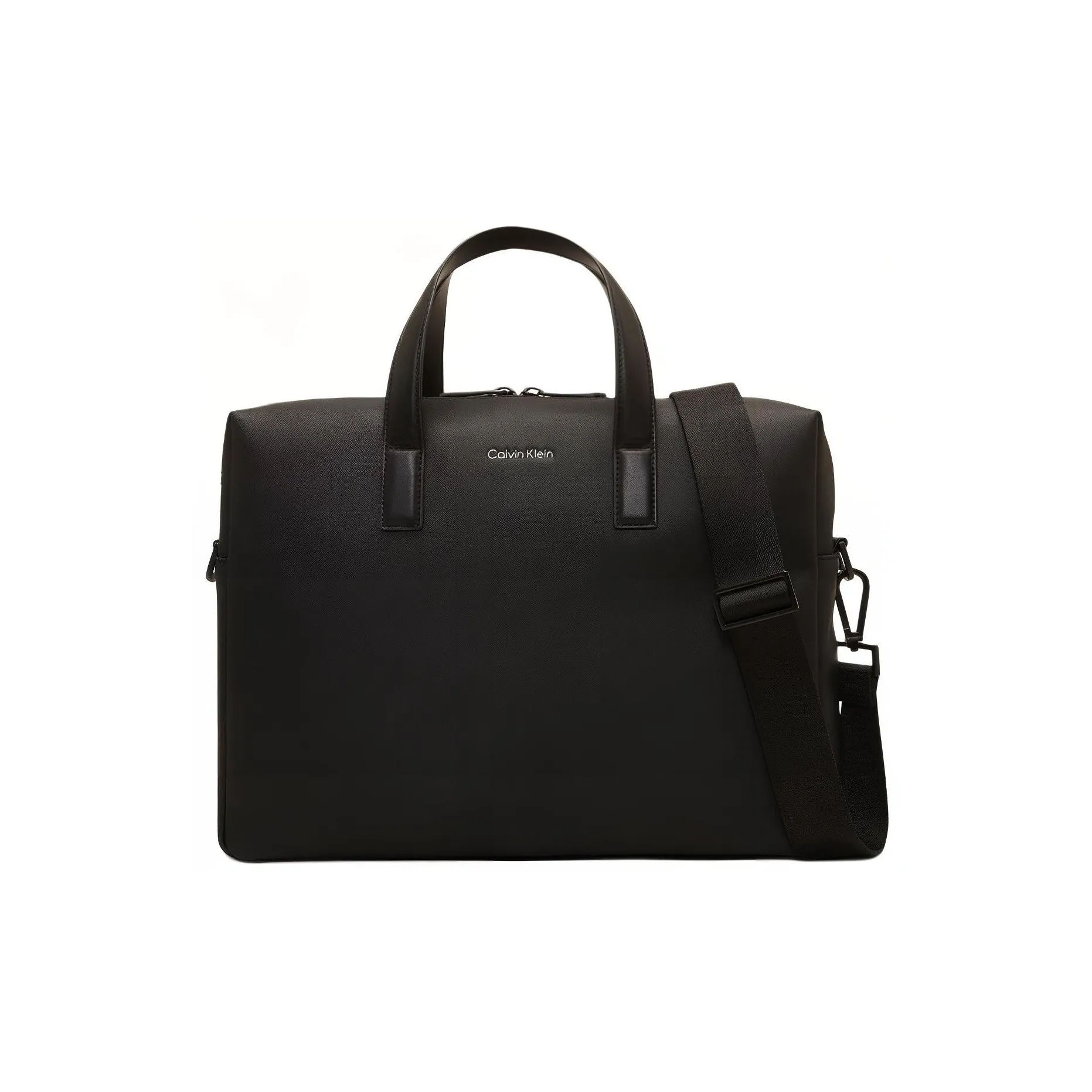 CALVIN KLEIN Recycled Polyester With Polyurethane Laptop Bag, Shoulder Bag, Crossbody Bag, Handbag Men's Black