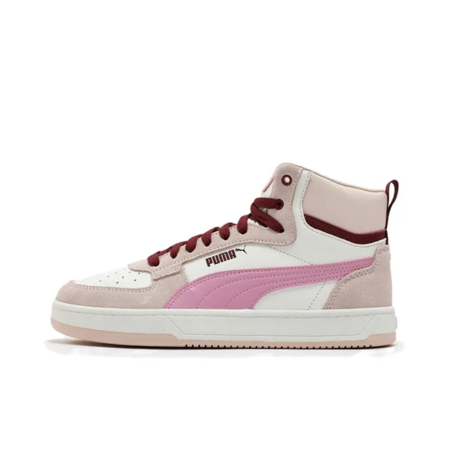 PUMA Caven 2,0 MID Топ Скейтборд Кроссовки Унисекс Белый Розовый