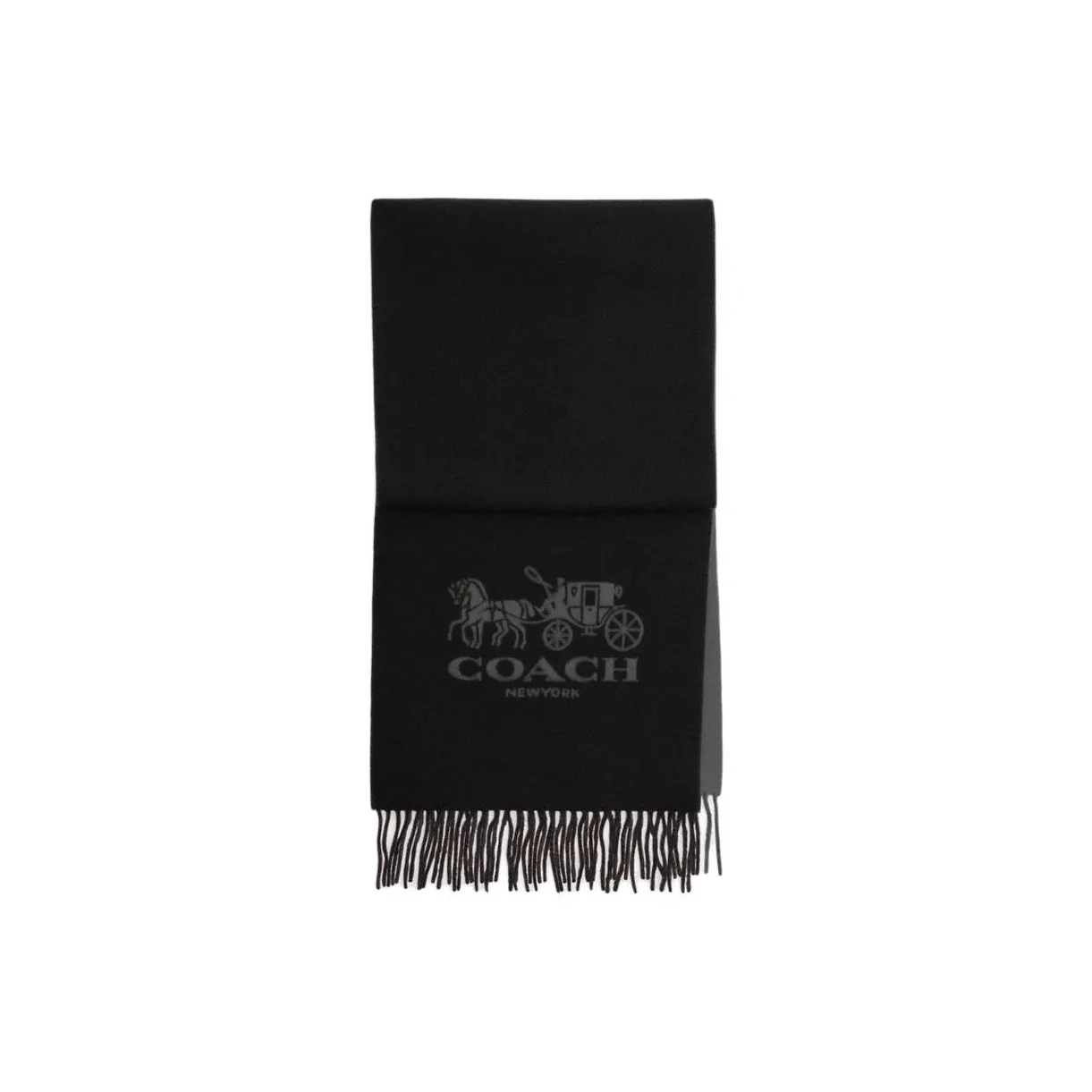COACH Кашемир Вязаные Шарфы Унисекс Черный