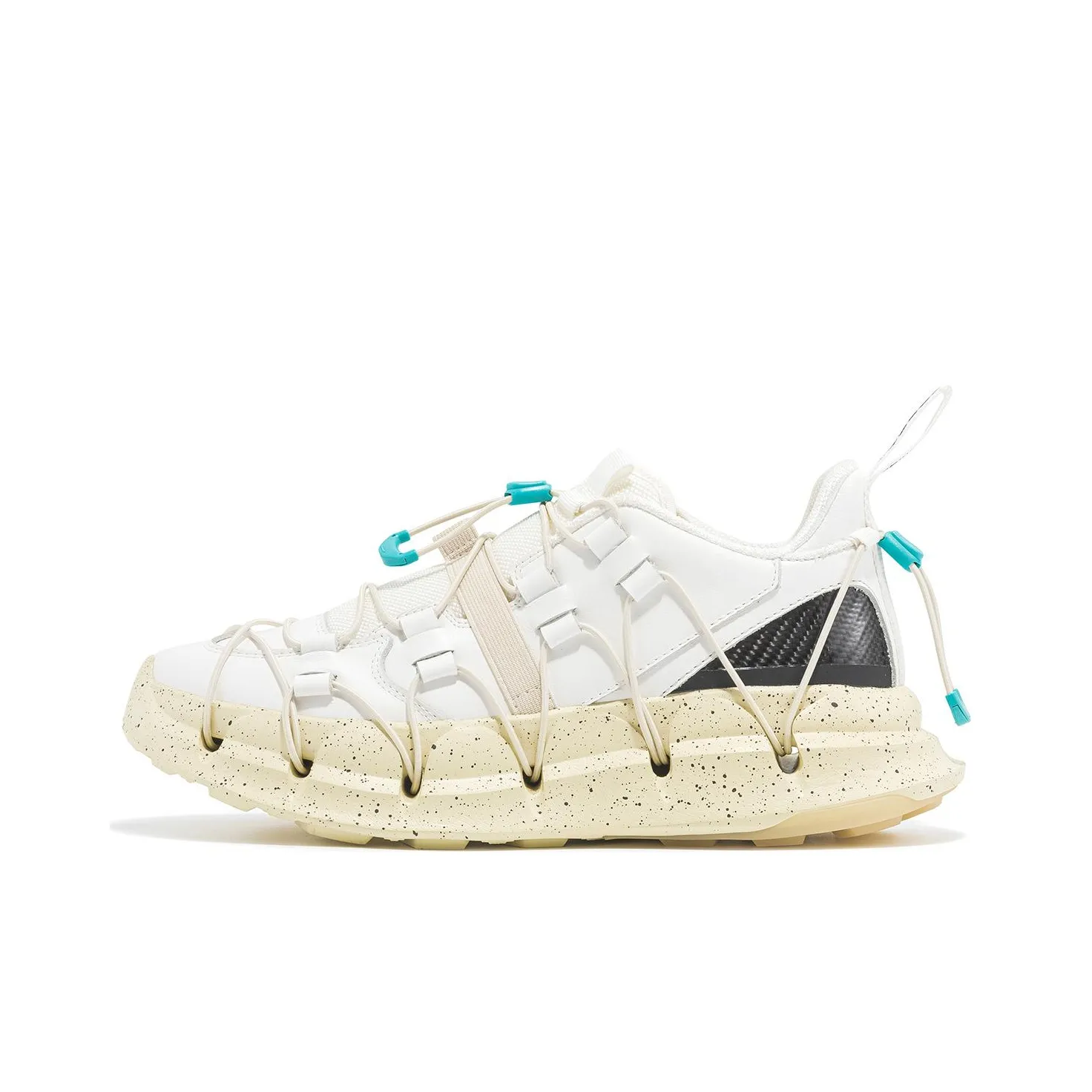 CARBONSTAR SHELL Armor Series Cushioning Wear Resistant Low Top Sprint Running Shoes Unisex White