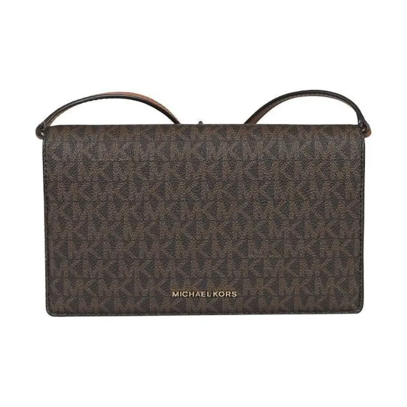 MICHAEL KORS PVC Crossbody Bag Shoulder Bag Medium Women's Brown