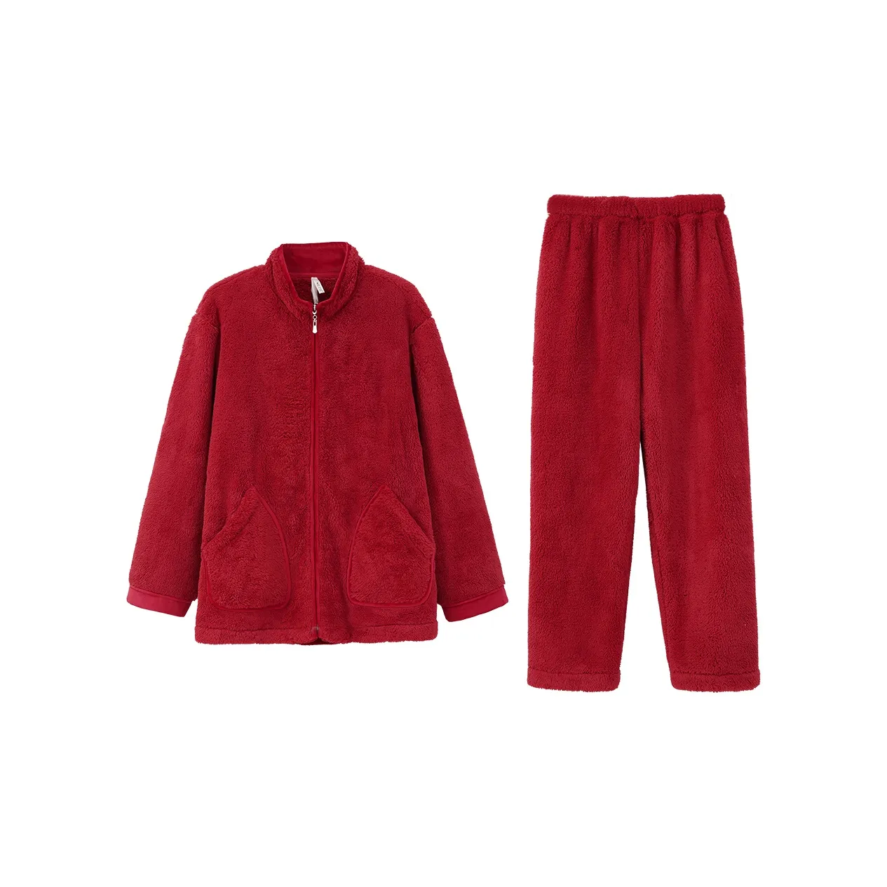 Aannsfam Pajama Комплект Мужской Кирпично-Красный