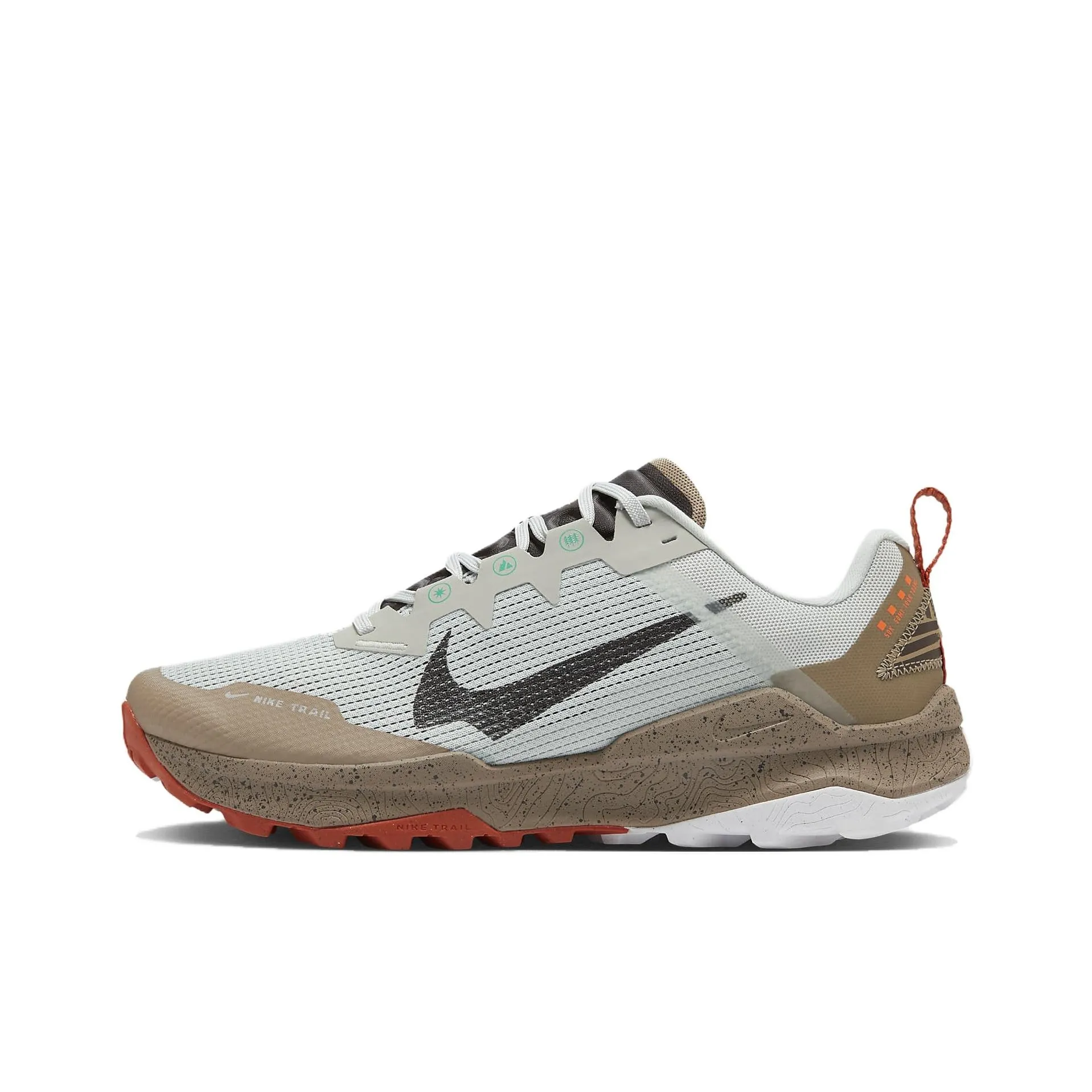 Nike Wildhorse 8 Slip Resistant Low Top Running Shoes Men's Gray