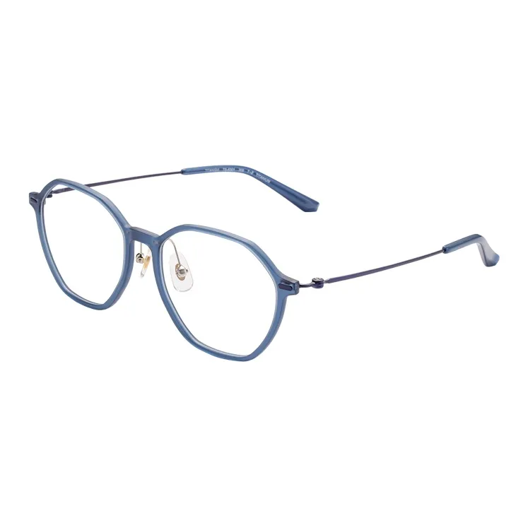 SEIKO Пластина + Сплав Нерегулярная форма OPTICAL Очки Унисекс Синий