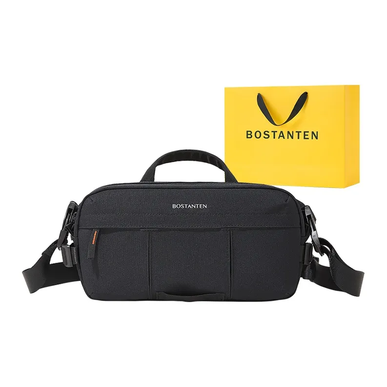 BOSTANTEN Сумка через плечо мужская черная