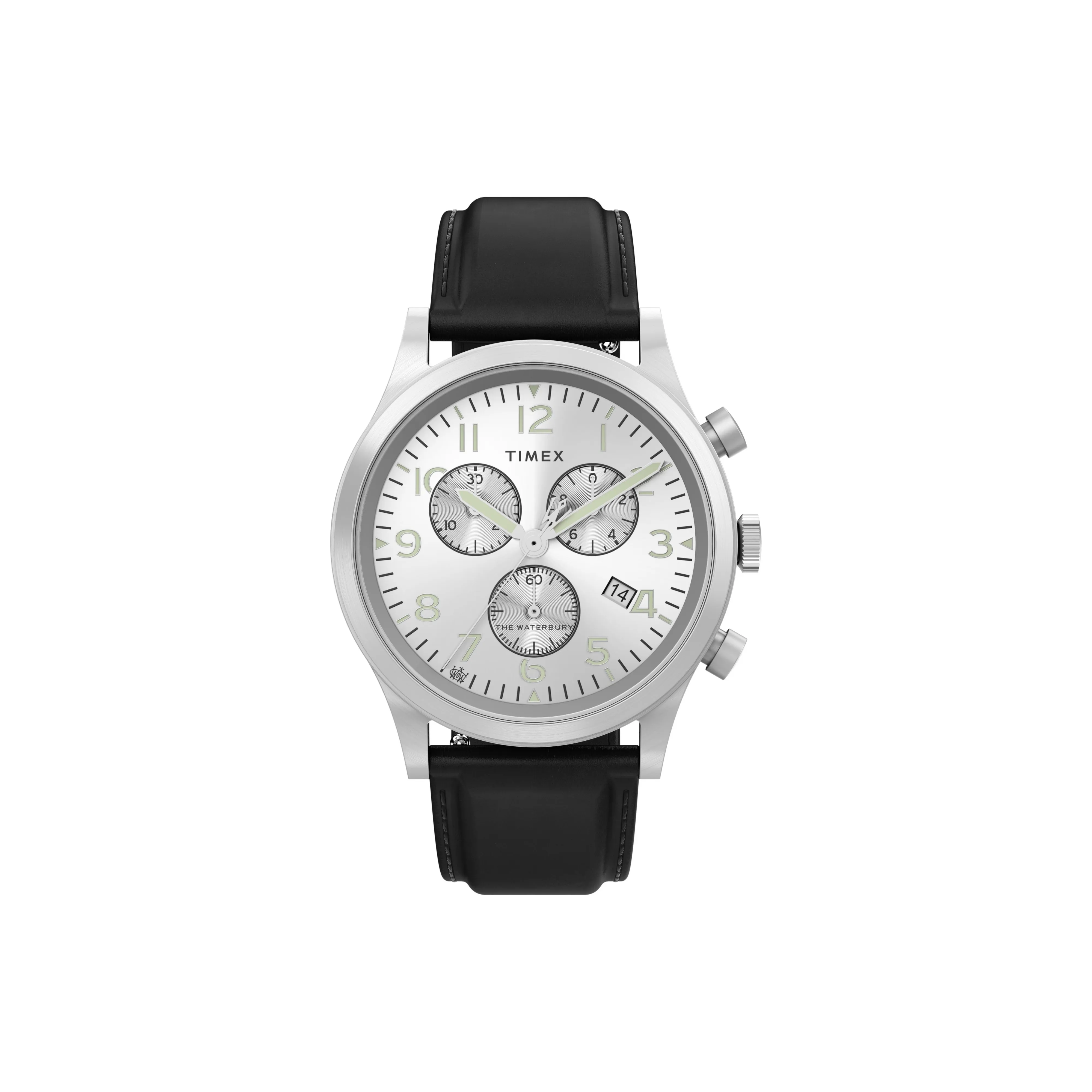 TIMEX WATERBURY Collection Кварцевые наручные часы экологически чистый материал ремешок серебристый циферблат унисекс