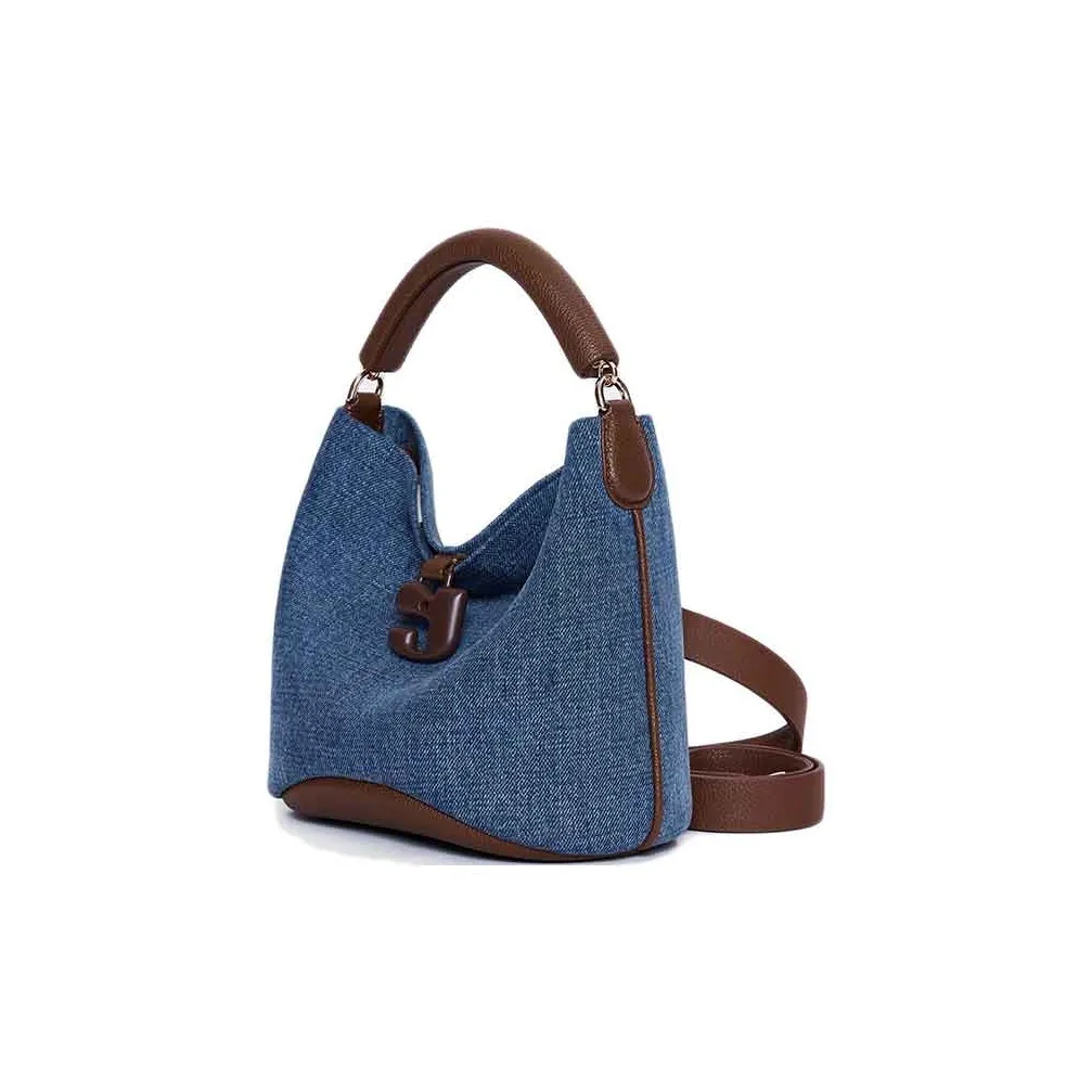 KUNOGIGI Ткань Коровья кожа Одно плечо Сумка Стандартная Женская Винтаж Деним