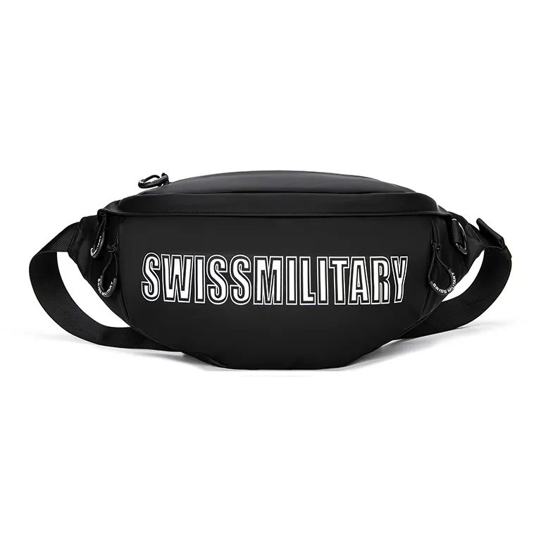 SWISS MILITARY ПУ (полиуретан) Сумка через плечо Бананка Сумка через плечо Стандартная Унисекс Белый Оранжевый