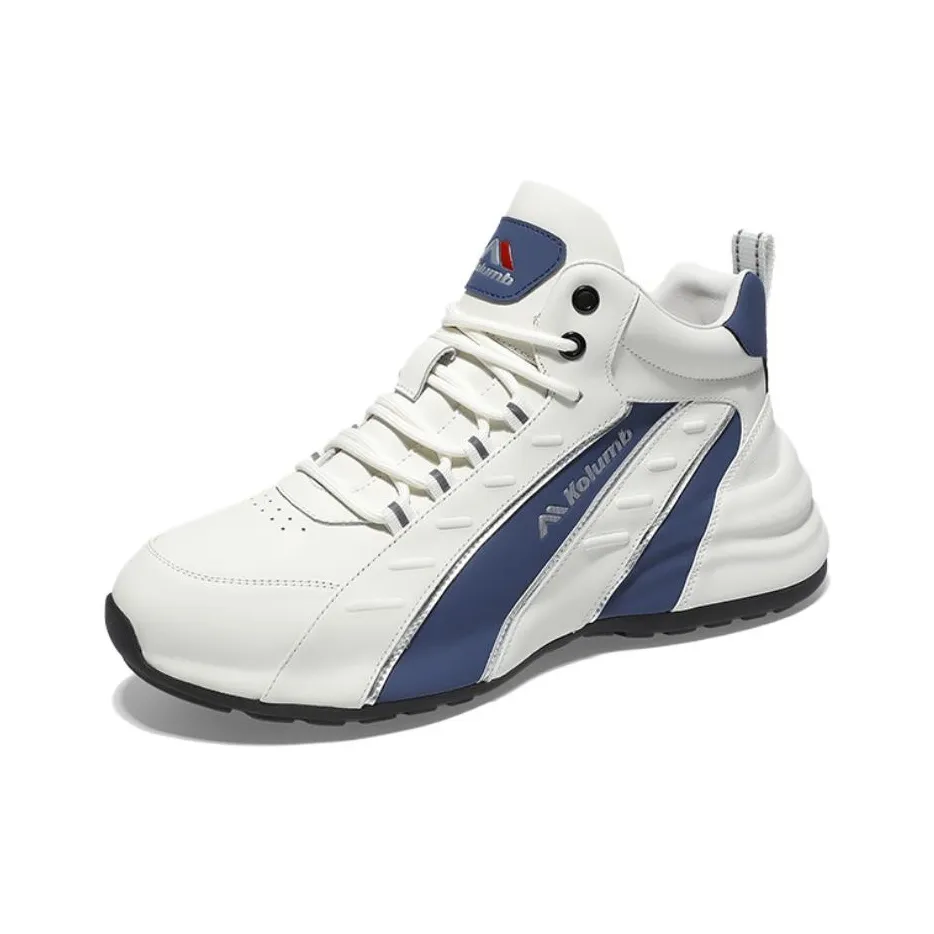 KOLUMB Амортизаторы Lower Skirt Устойчивый к истиранию MID Топ Casual Мужской Белый Синий