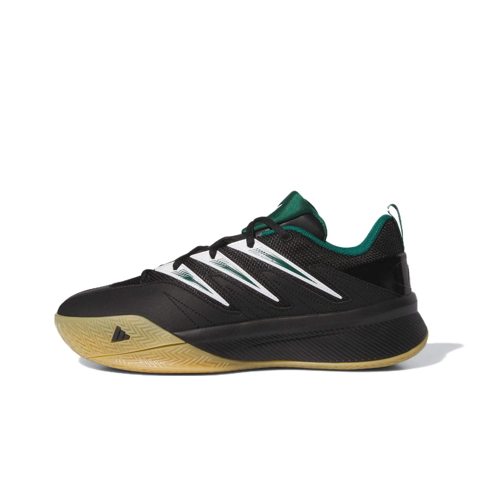 Adidas Slip-resistant Abrasion-resistant Low-top Basketball Shoes Unisex Black Green Adidas Противоскользящие Аbrasion-resistant Низкие Кеды Баскетбольные Кроссовки Унисекс Черный Зеленый