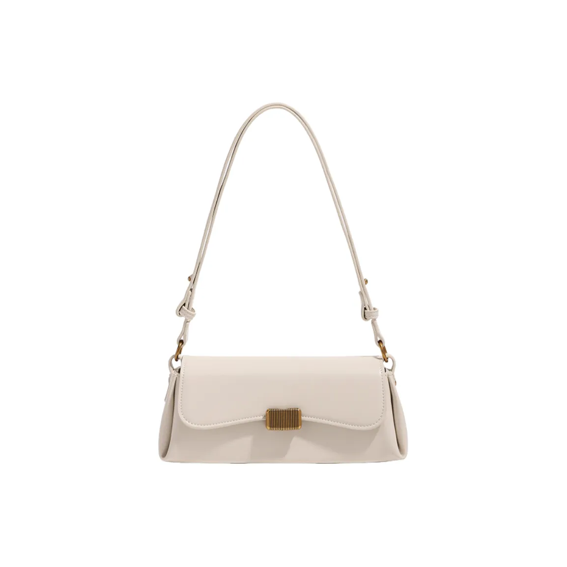 NOMK ПУ (полиуретан) Сумка через плечо Стандартная Женская Белая Черная