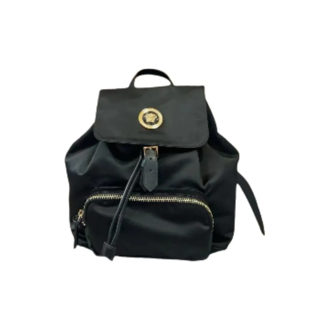 VERSACE Nylon Backpack Women's Black