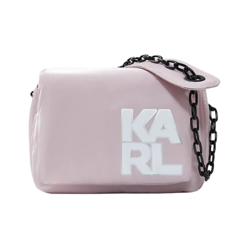 KARL LAGERFELD Полиэстер Сумка через плечо Средняя Женская Розовая