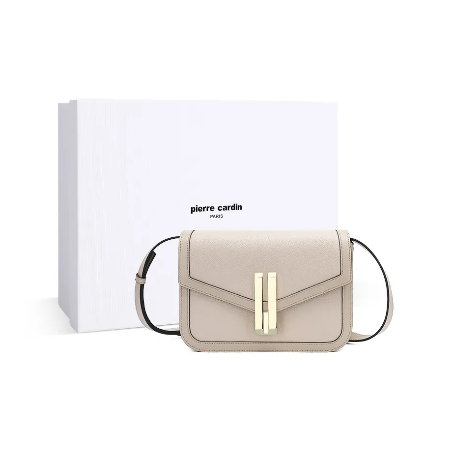 PIERRE CARDIN Сумка через плечо из коровьей кожи с синтетической кожей женская абрикосового цвета