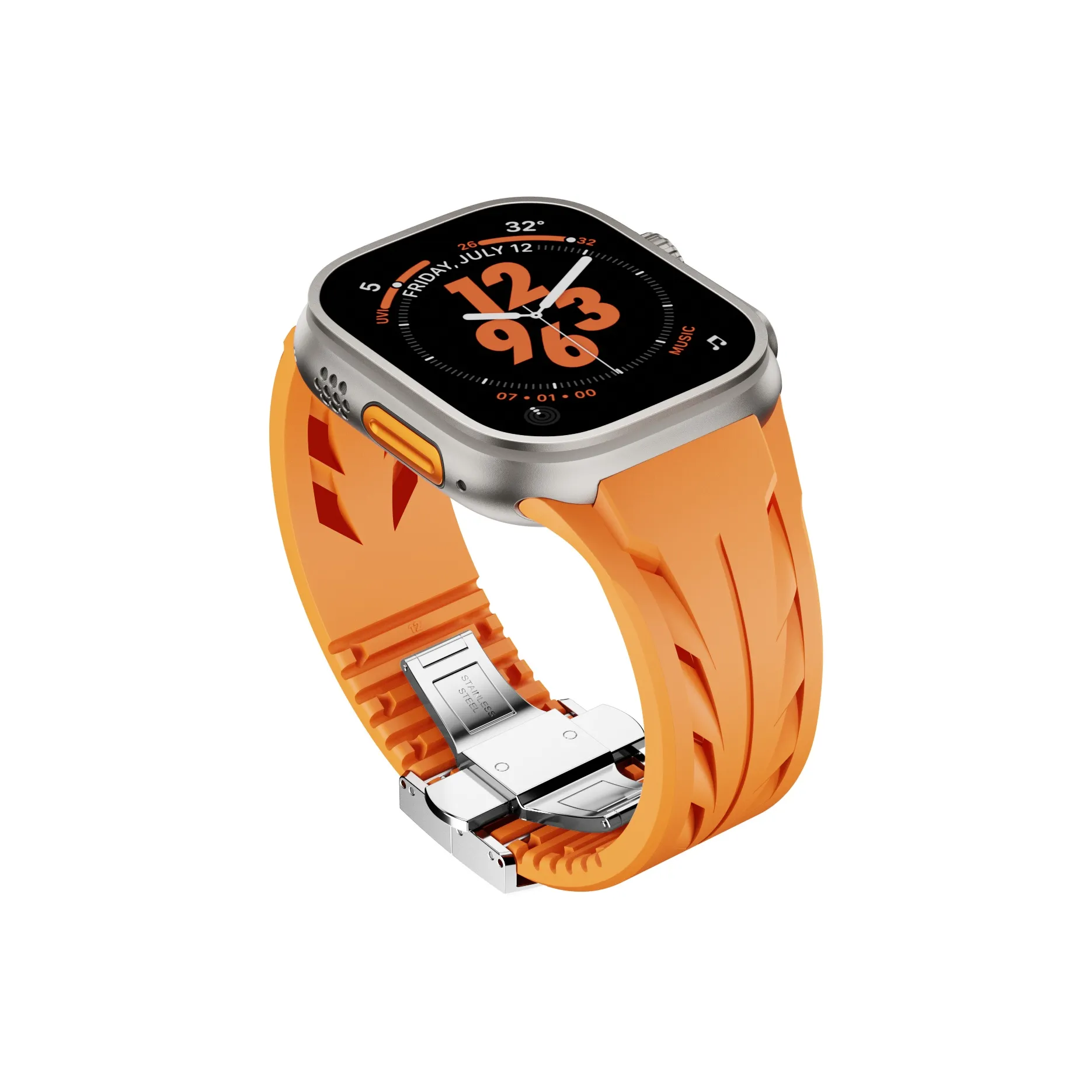 IBOANN Watch Полоска Apple Совместимость 49 мм Силиконовый материал