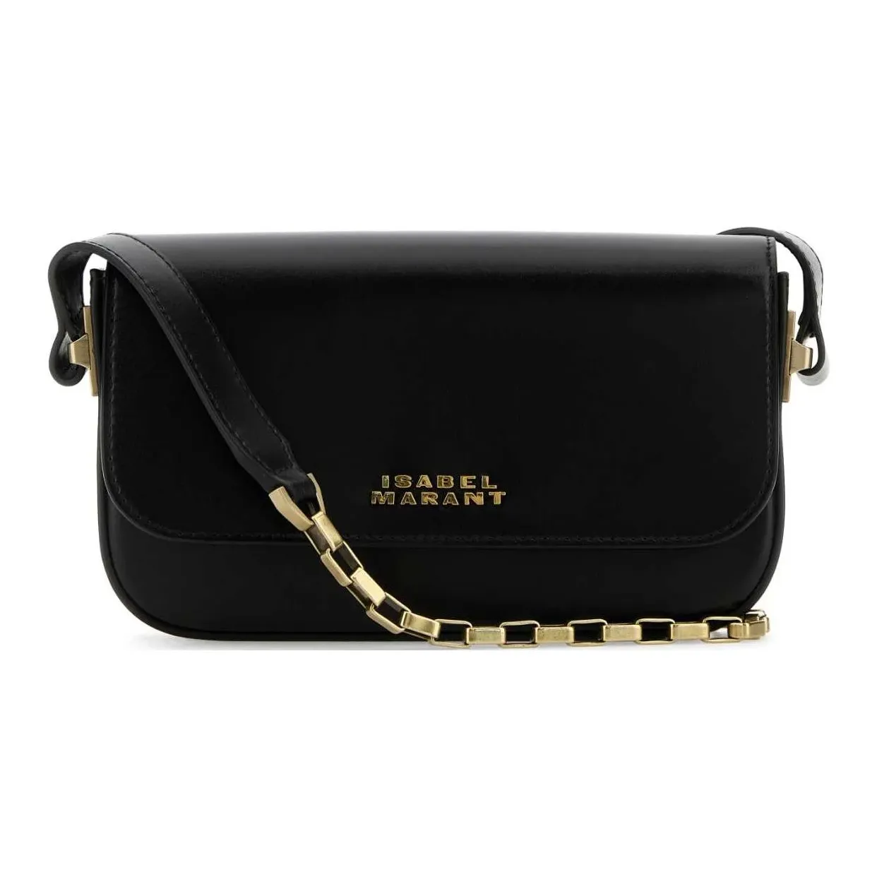 ISABEL MARANT Leather Crossbody Bag, Shoulder Bag Women's Black