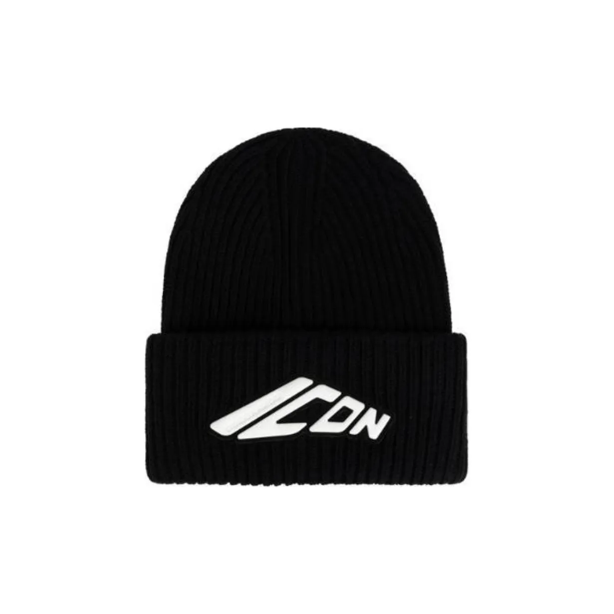 DSQUARED 2 Icon Appliqué Turn Up Hem Knitted Beanie
