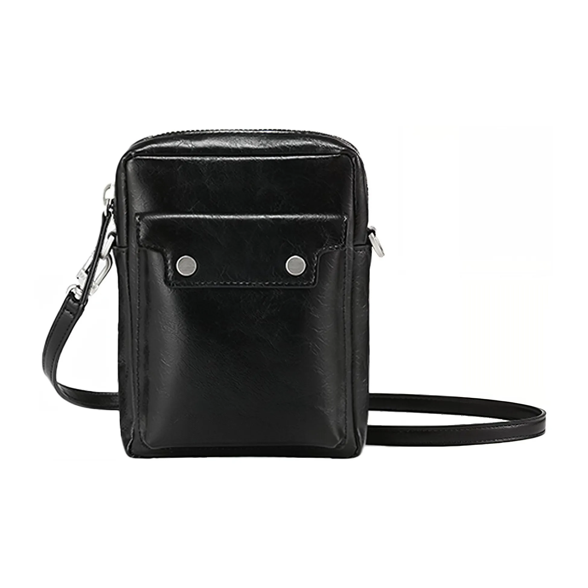 FIND KAPOOR Leather Shoulder Bag Crossbody Bag Regular Unisex Black/Turkish Blue/Green/Ivory White