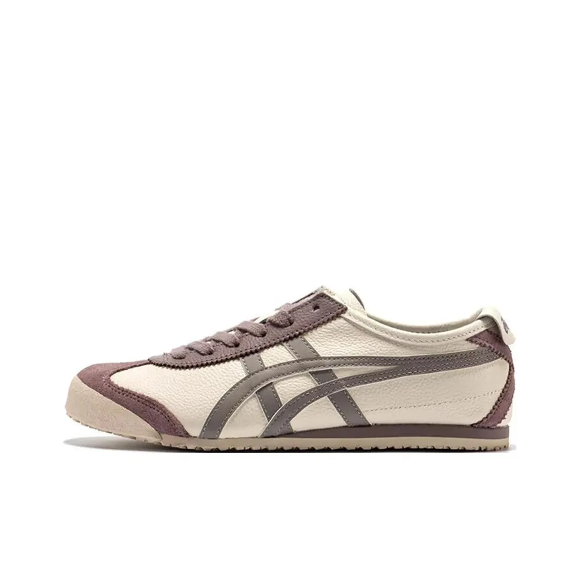 Onitsuka Tiger MEXICO 66 Slip Устойчивый к истиранию Низкий Топ Casual Унисекс Экрю
