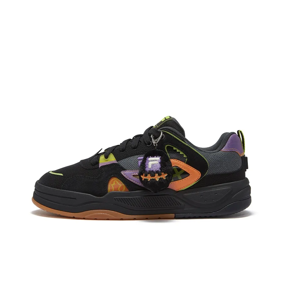 FILA FUSION BANK II Slip Resistant Low Top Skateboard Shoes Men's Shadow Black Archibald