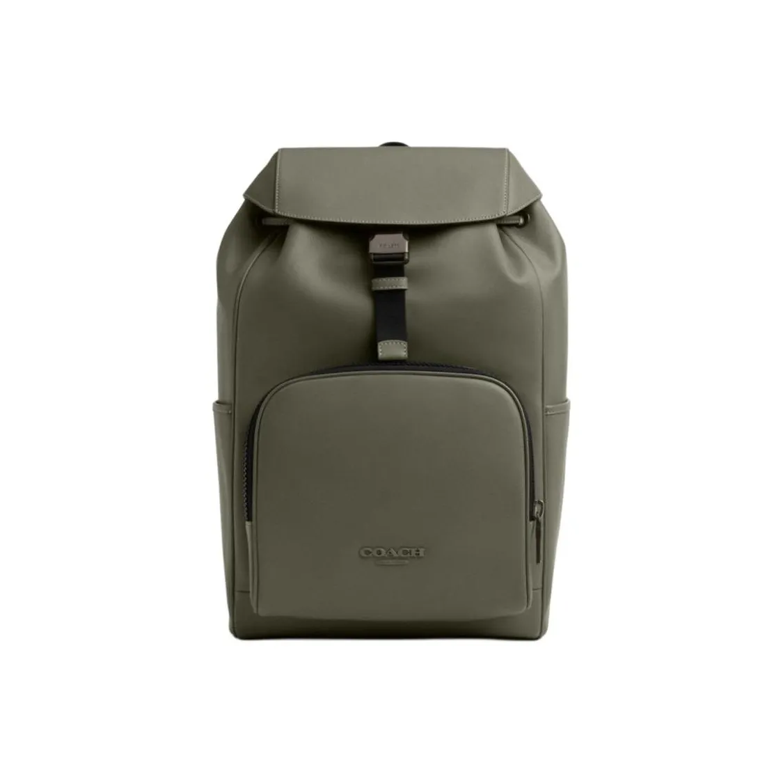 COACH Smooth Calf Leather Backpack Medium Size Men's Army Green