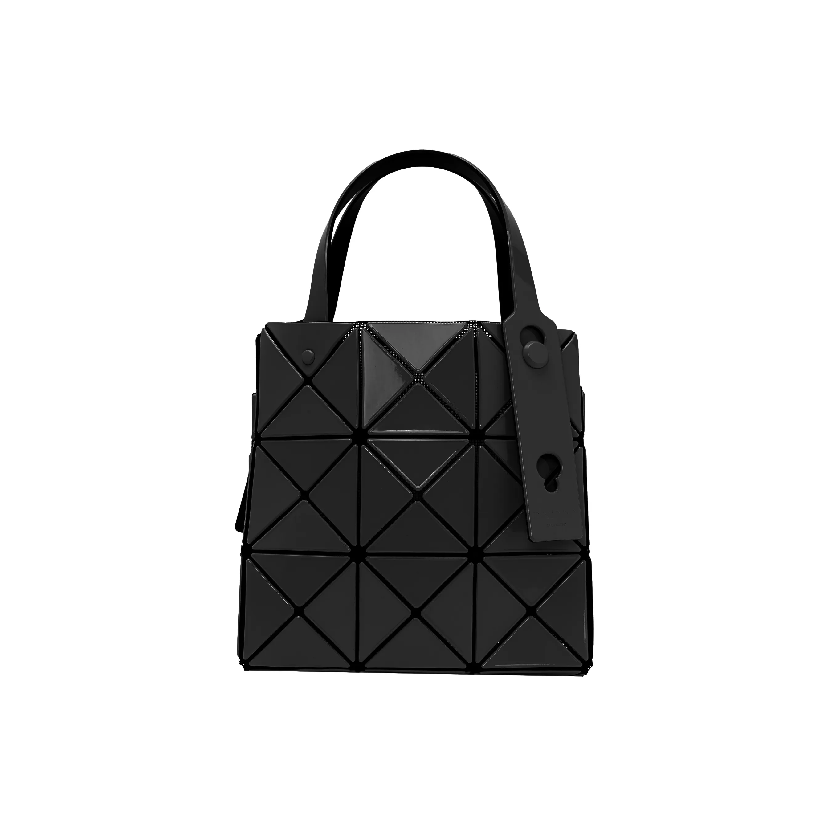 ISSEY MIYAKE CARAT Поливинилхлоридная смола Одно плечо Сумка Мини Женская Черная