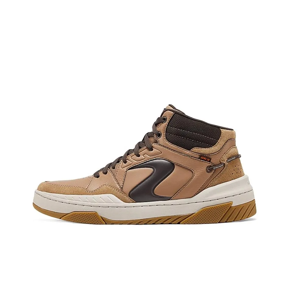Skechers Mid Top Skateboard Shoes Men's Brown
