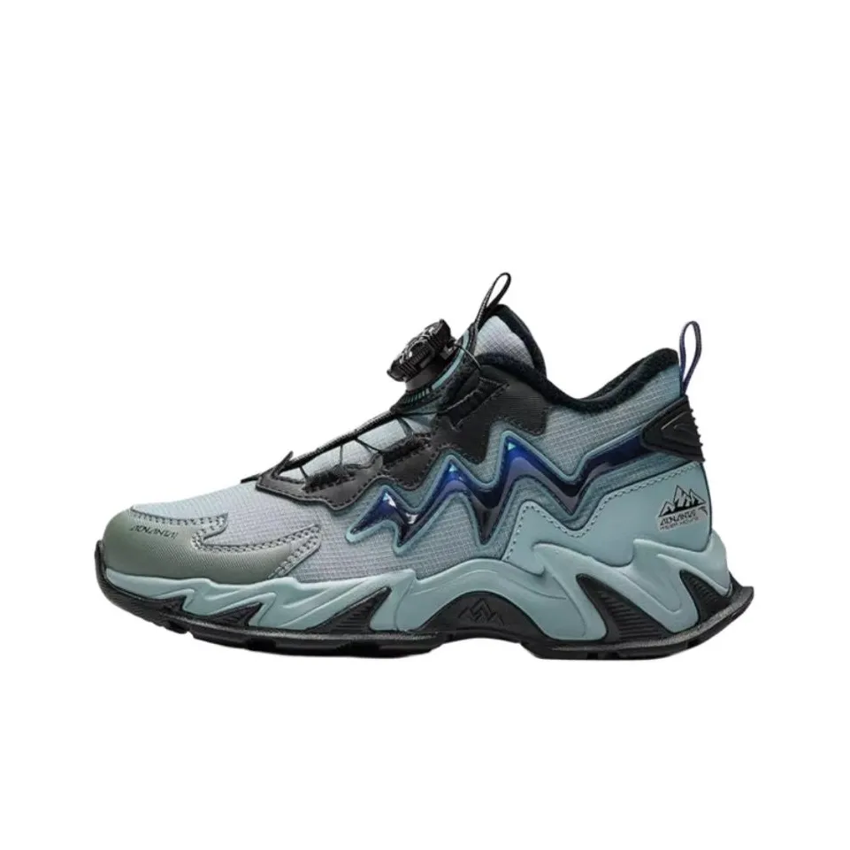 Antakids Slip-resistant Thermal MID Top Kids Lifestyle Shoes Gray Blue Teenagers Антакидс Слип-резистентный Термический MID Топ Kids Lifestyle Shoes Серый Синий Подростки