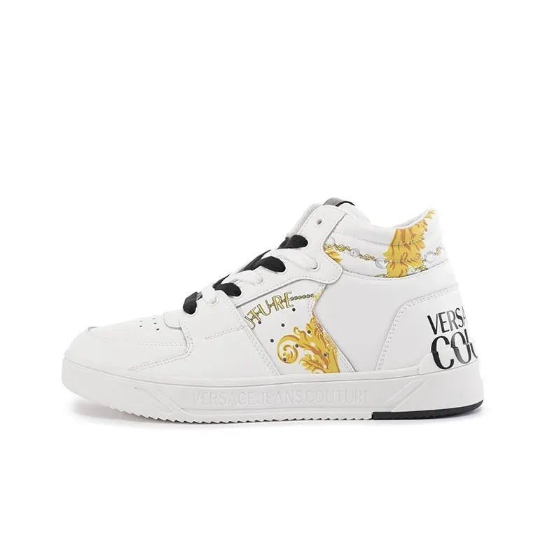 sneakers ASICS talla 18 High Top Skateboard Shoes Men's White Gold