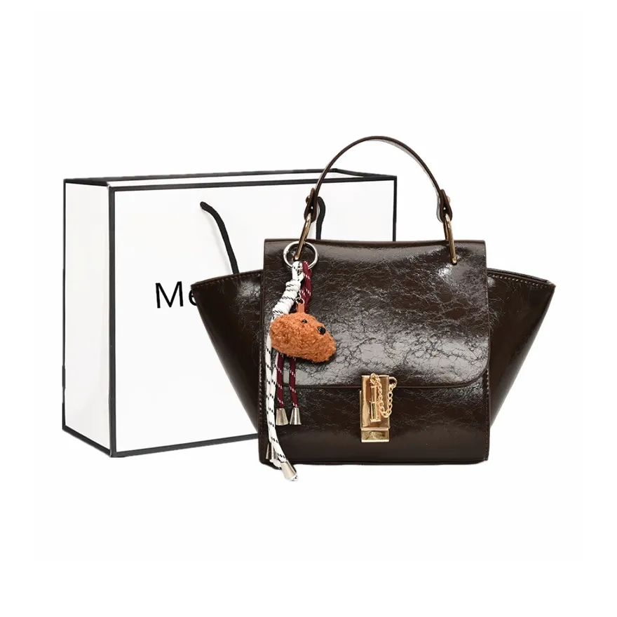 Fitchell ПУ (полиуретан) Портативный Крылья Сумка Сумка через плечо Стандартная Женская Кофейно-коричневый Желто-коричневый Красный Черный