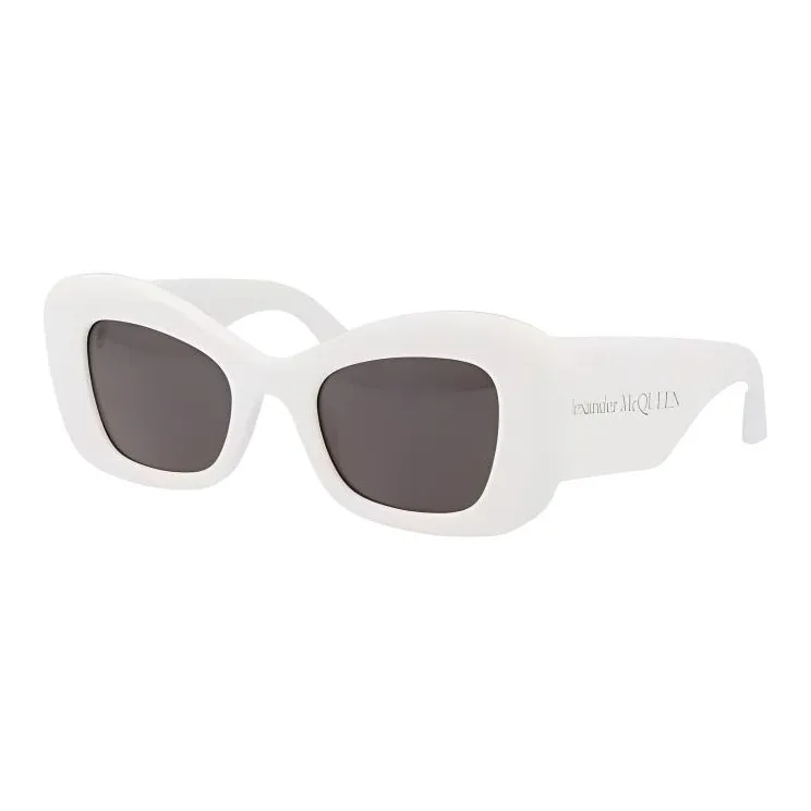 Alexander McQueen Acetate Butterfly Sunglasses Women's White