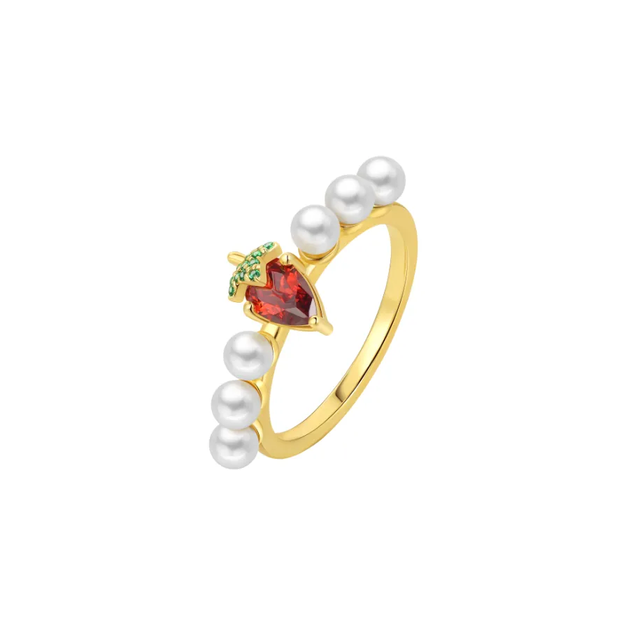 BABYBEI Shell Pearl Rings Women's