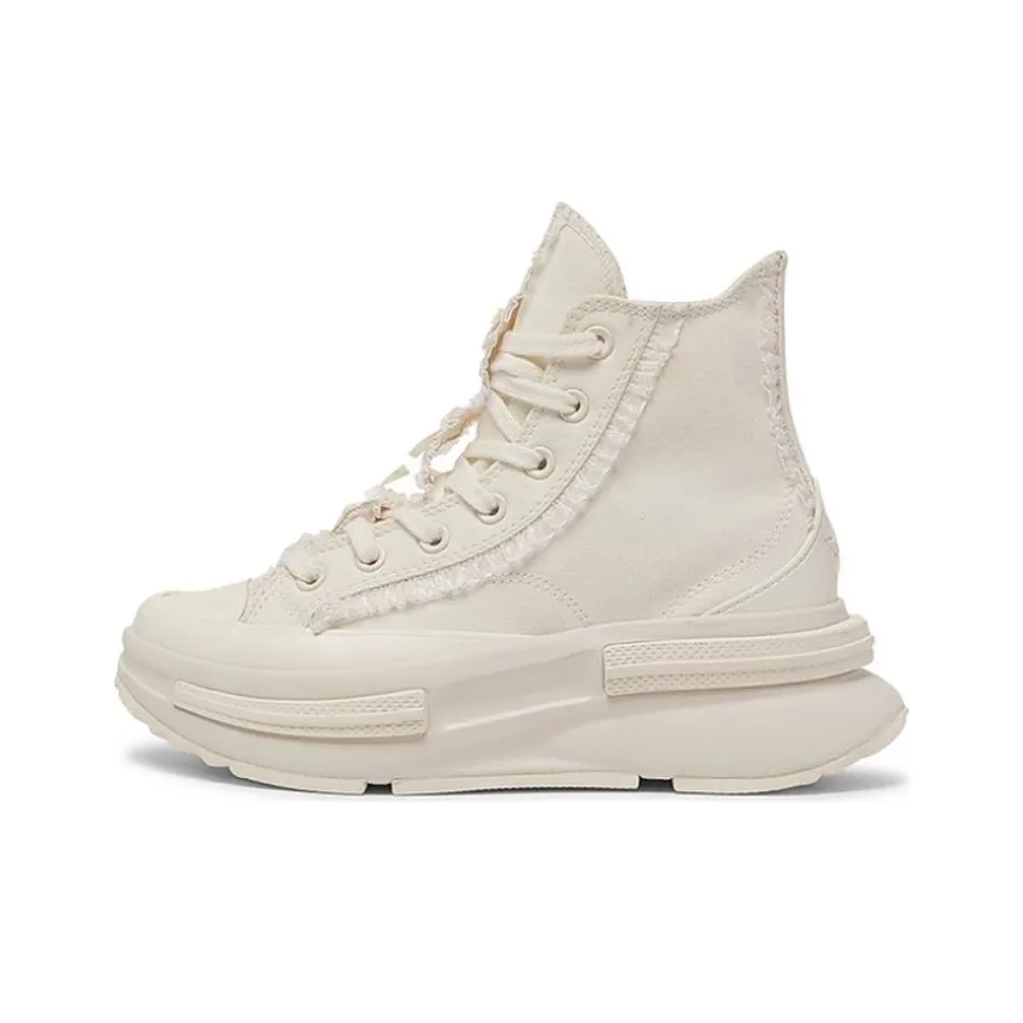 Converse Wear Resistant Slip Resistant High Top Canvas Shoes Unisex White