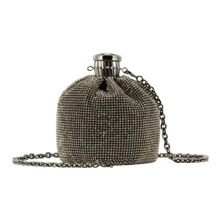 RiotLILY Стекло Ромб Сумка через плечо Сумка на плечо Сумка среднего размера Женская Черная