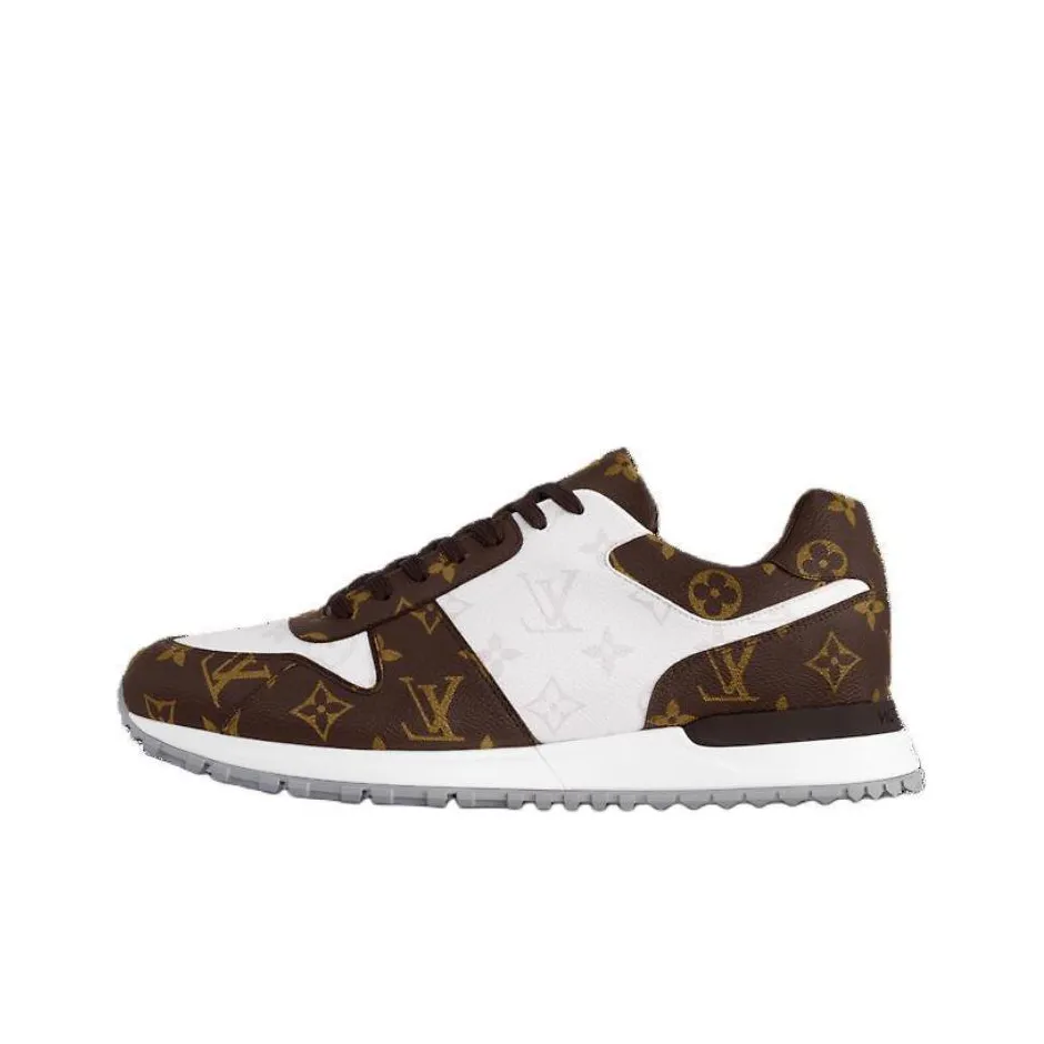 LOUIS VUITTON Run Away Casual Shoes Men Low-Top Brown