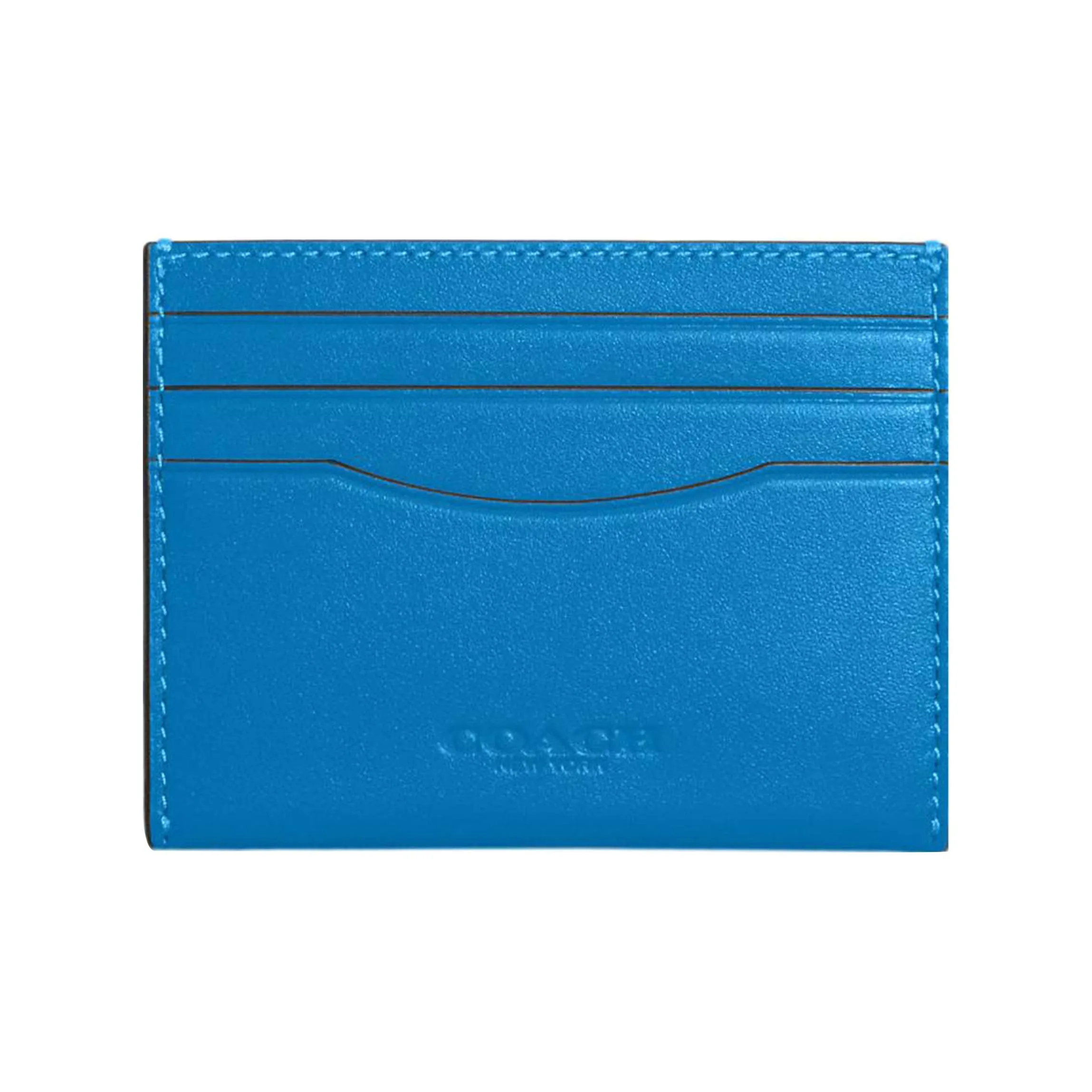 COACH Card Case Коровья кожа Держатель для карт Держатель для карт Женский Синий