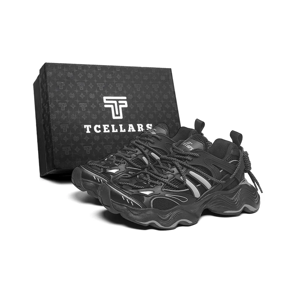 TCELLARS Cushioning Anti-Slip And Wear-Resistant Support Lightweight Height Increasing Low-Top Chunky Sneakers Unisex